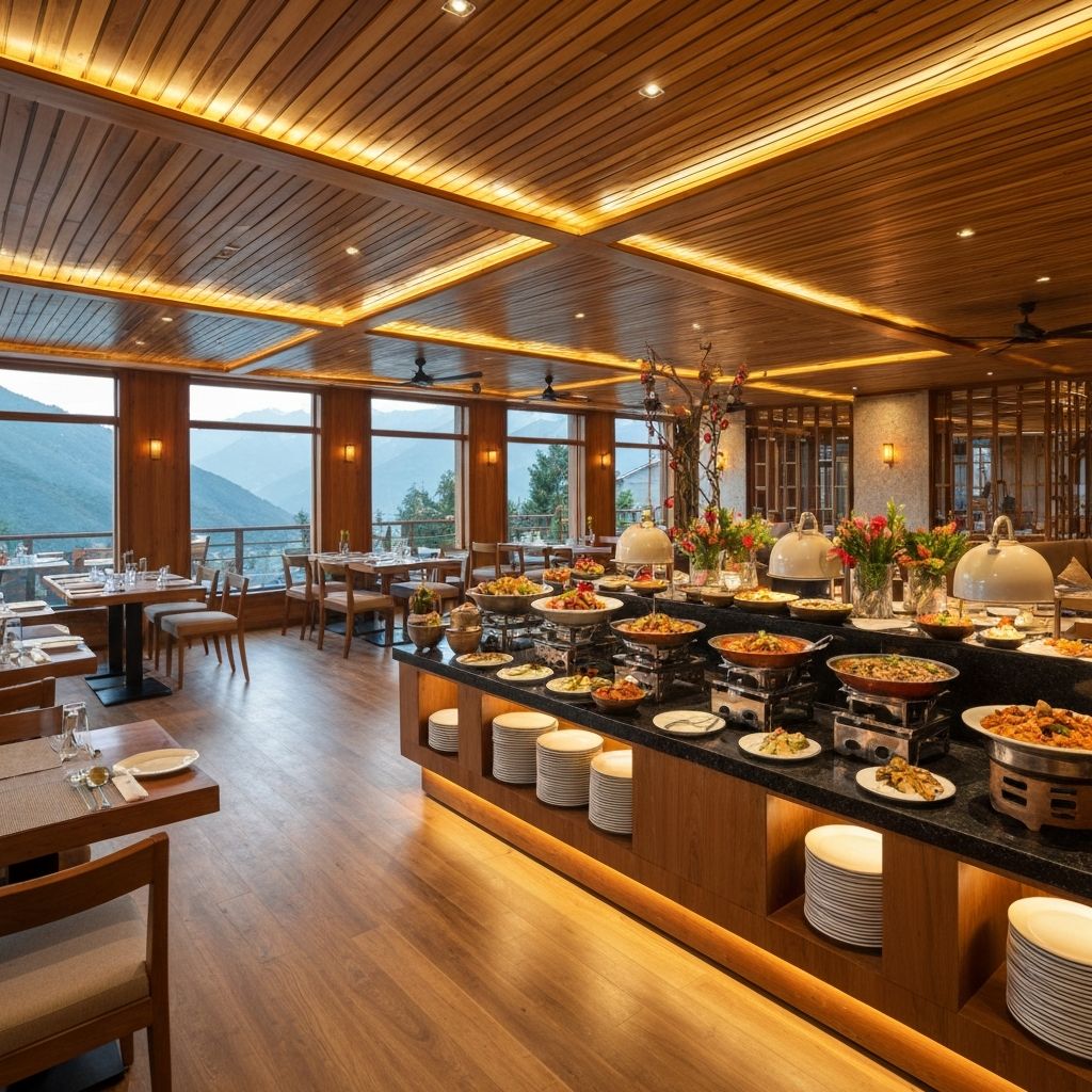 Hotel vegetarian restaurant