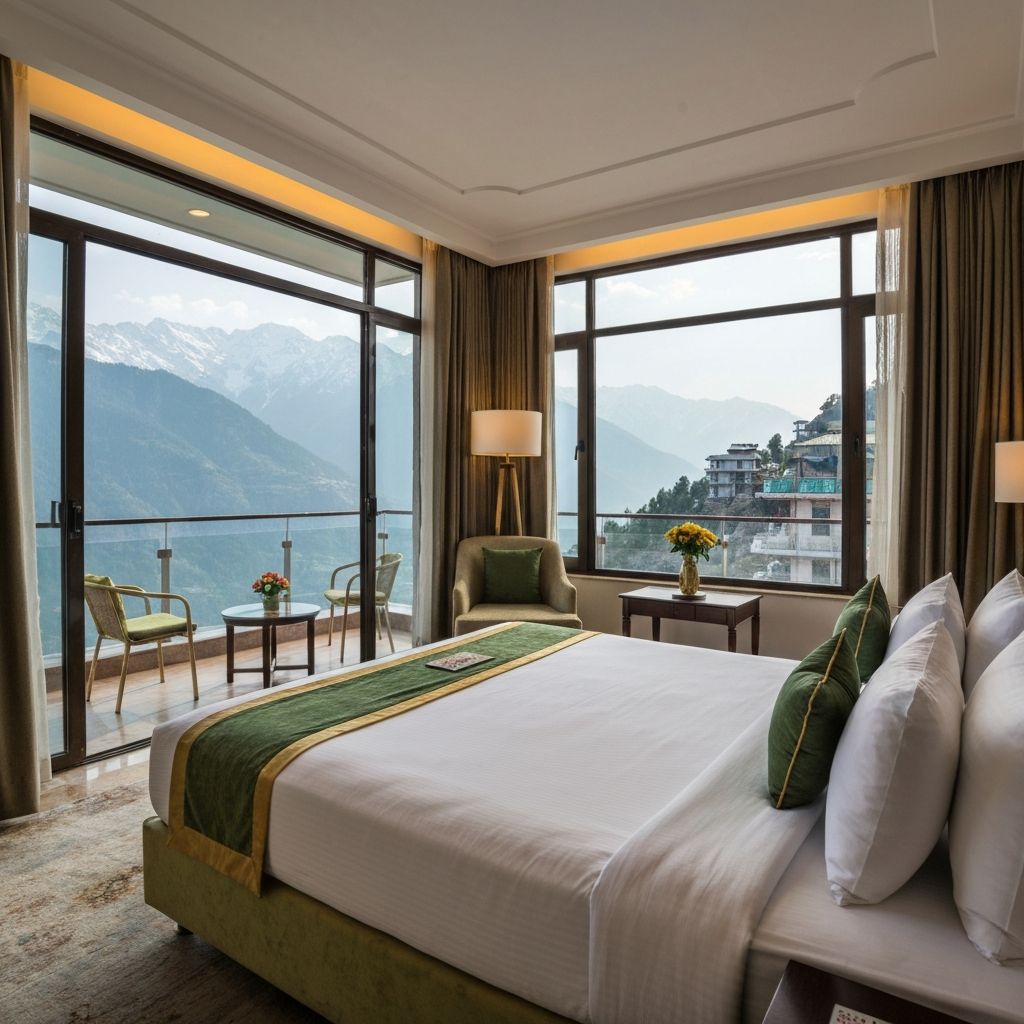 Premium room with panoramic Himalayan mountain views